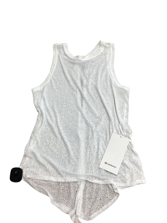 Athletic Tank Top By Lululemon In White, Size: 6