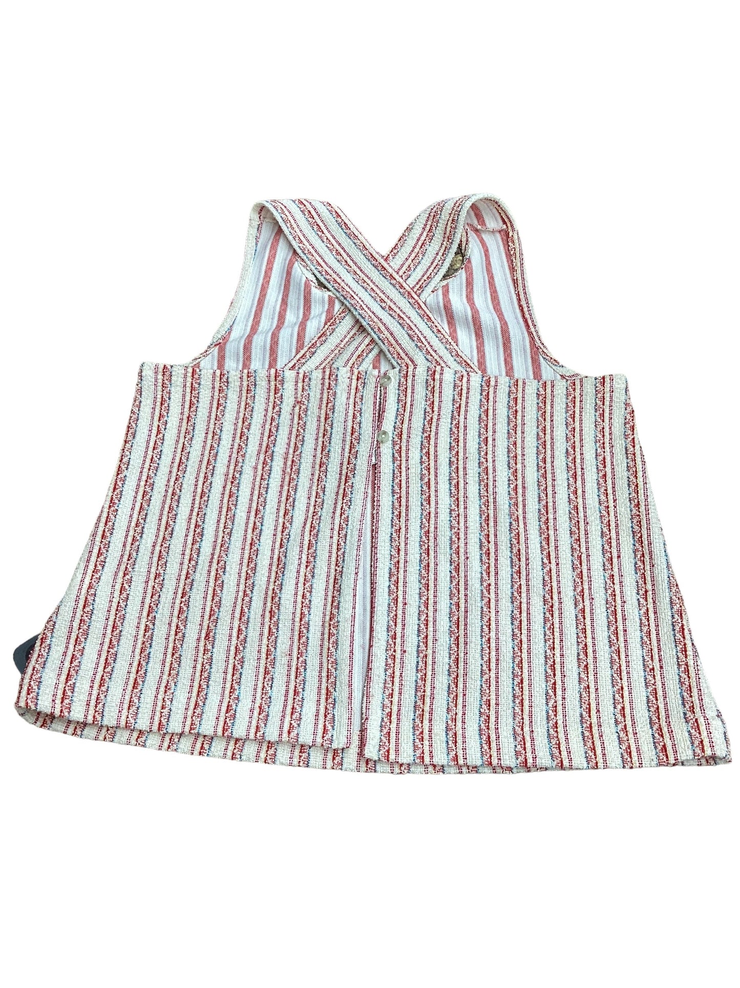 Top Sleeveless By Madewell In Striped Pattern, Size: M