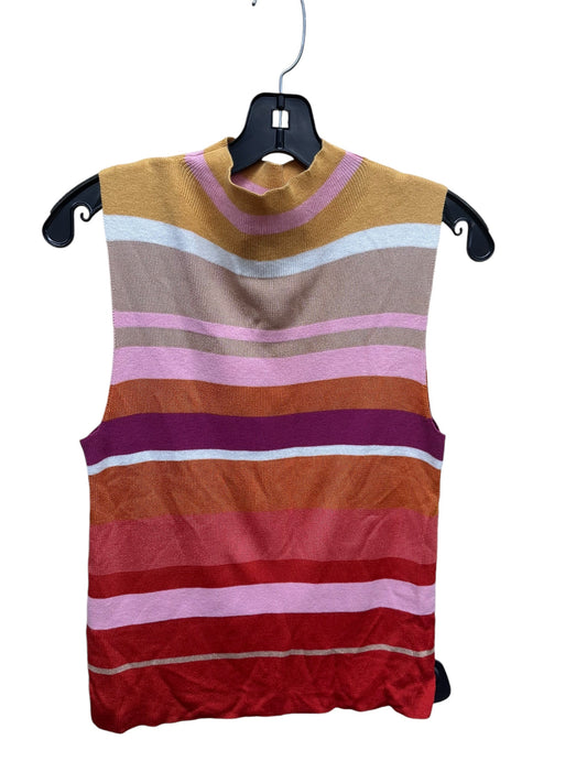 Top Sleeveless By Ann Taylor In Multi-colored, Size: L