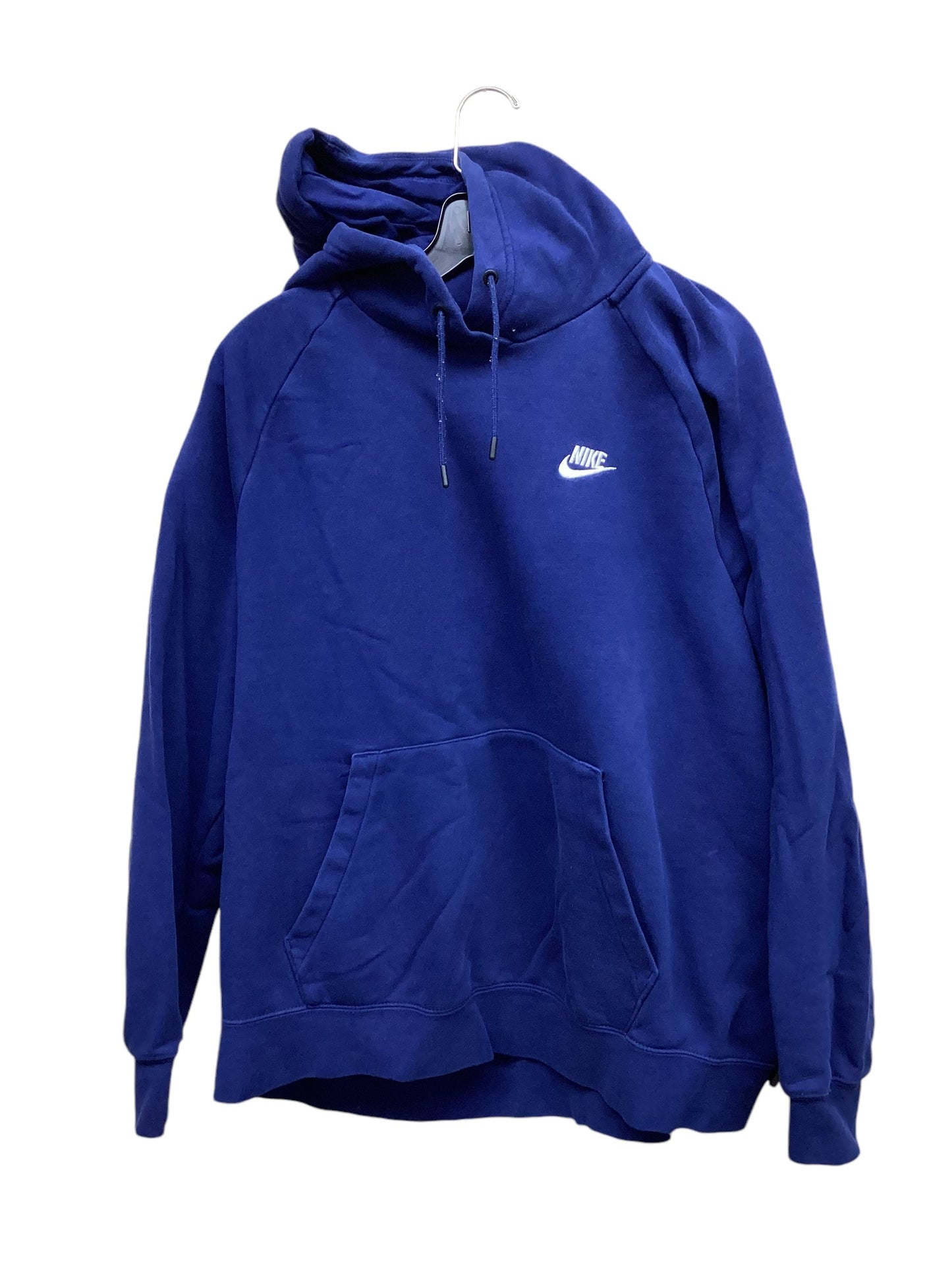 Athletic Sweatshirt Hoodie By Nike Apparel In Blue, Size: 1x