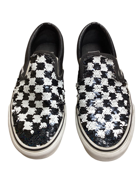 Shoes Sneakers By Vans In Black & White, Size: 8