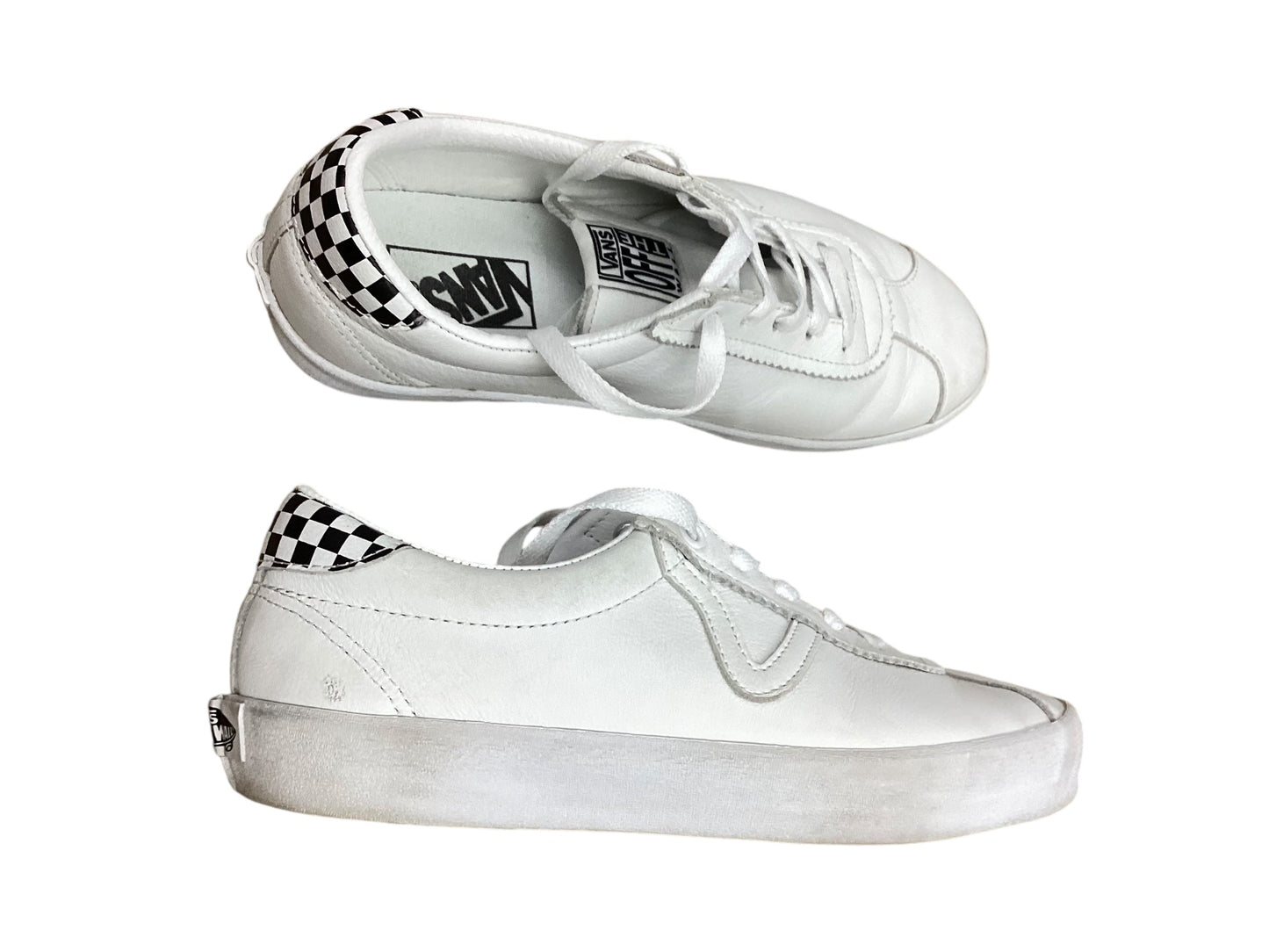 Shoes Sneakers By Vans In White, Size: 8.5