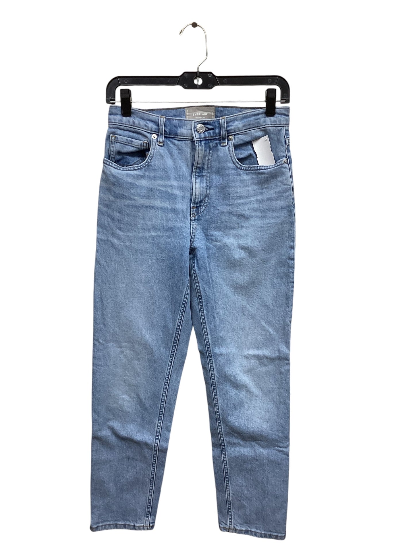 Jeans Straight By Everlane In Blue Denim, Size: 4