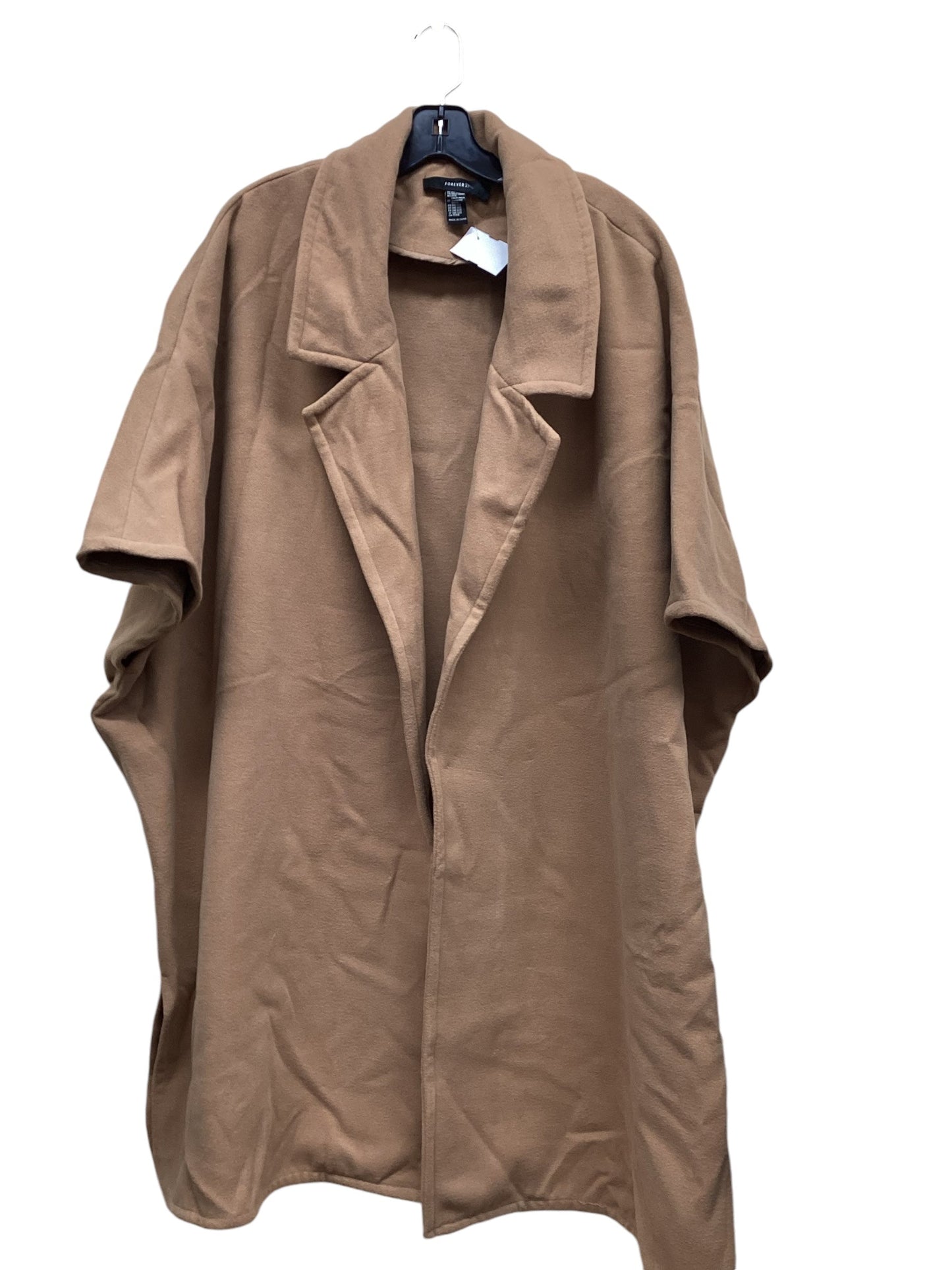 Coat Parka By Forever 21 In Brown, Size: Osfm