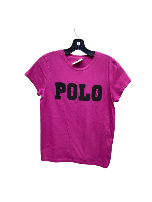 Top Short Sleeve By Polo Ralph Lauren In Pink, Size: S