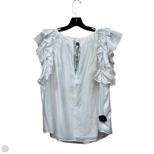 Top Sleeveless By Antonio Melani In White, Size: Xl