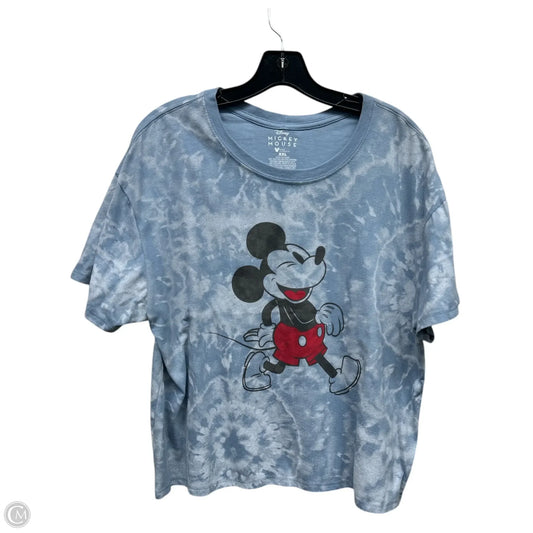 Top Short Sleeve By Disney Store In Blue, Size: Xxl