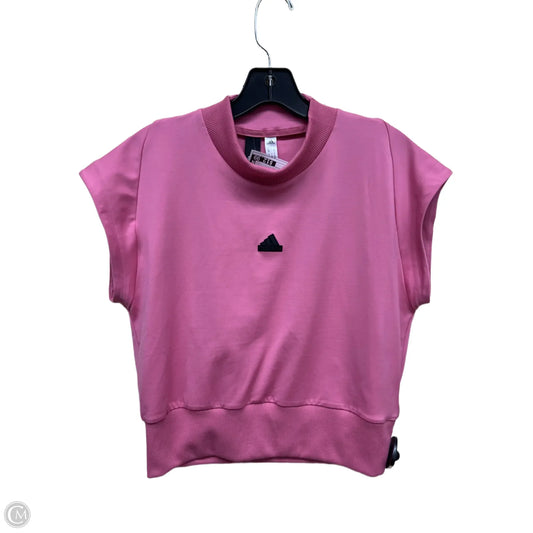 Top Sleeveless By Adidas In Pink, Size: L