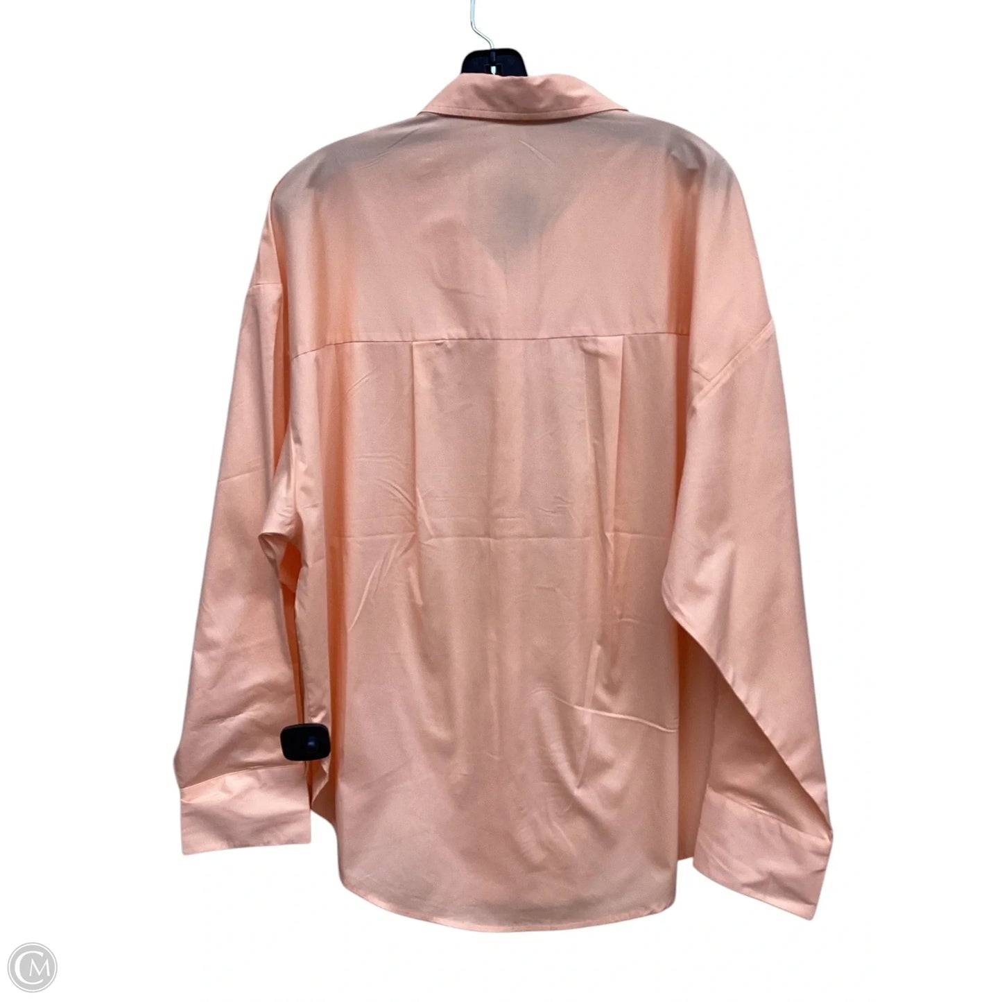Top Long Sleeve By Express In Peach, Size: L