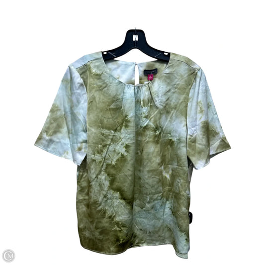 Top Short Sleeve By Vince Camuto In Green, Size: M