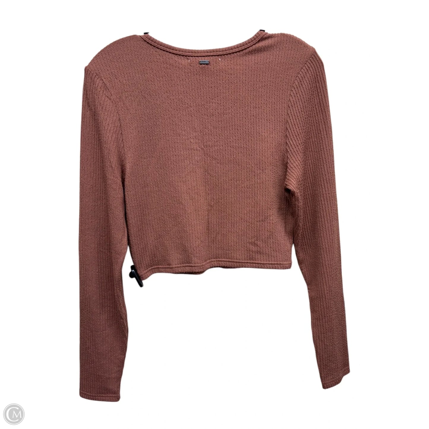 Top Long Sleeve By Oneill In Brown, Size: L