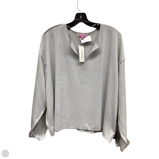 Top Long Sleeve By Mi Ami In Grey, Size: M