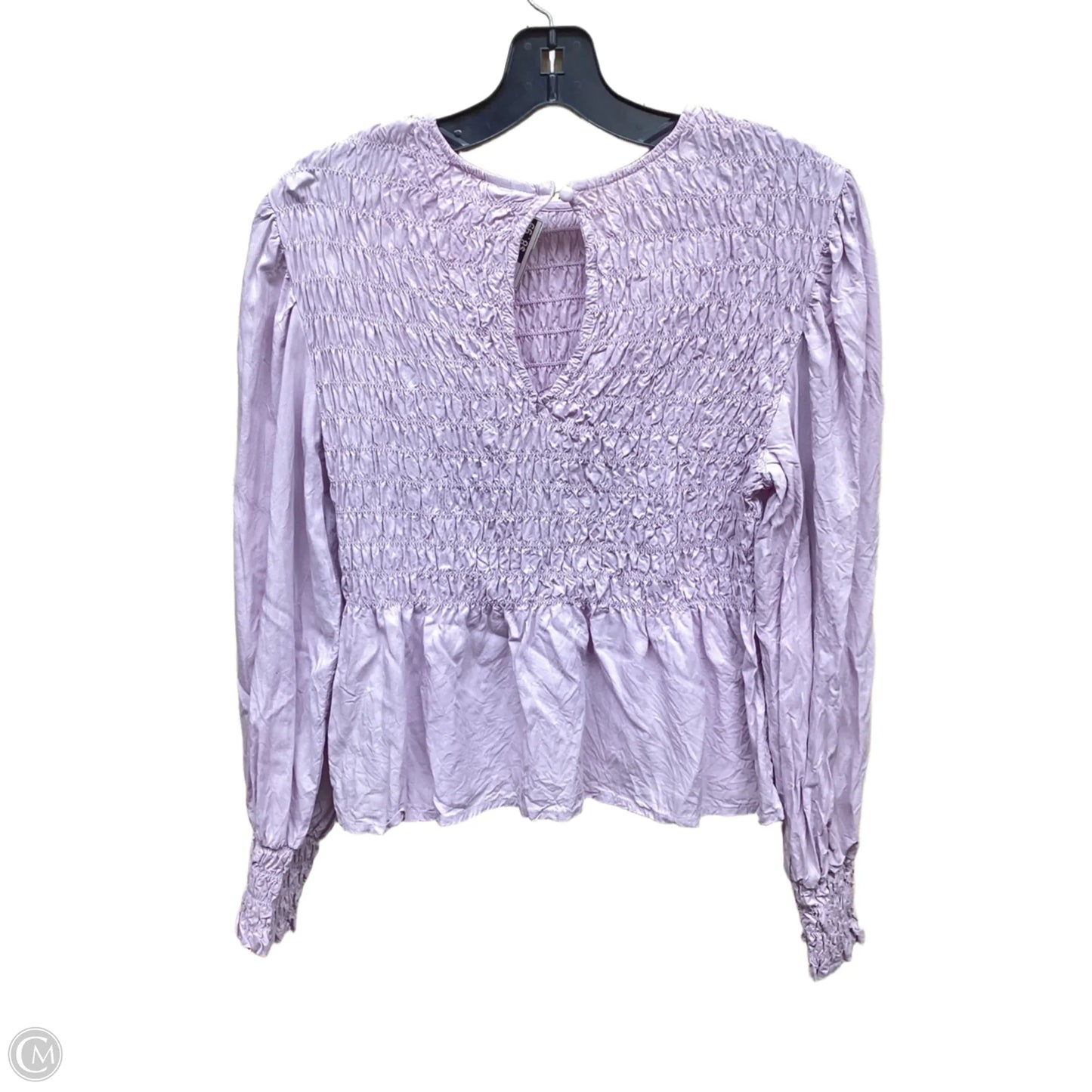 Top Long Sleeve By A New Day In Purple, Size: M