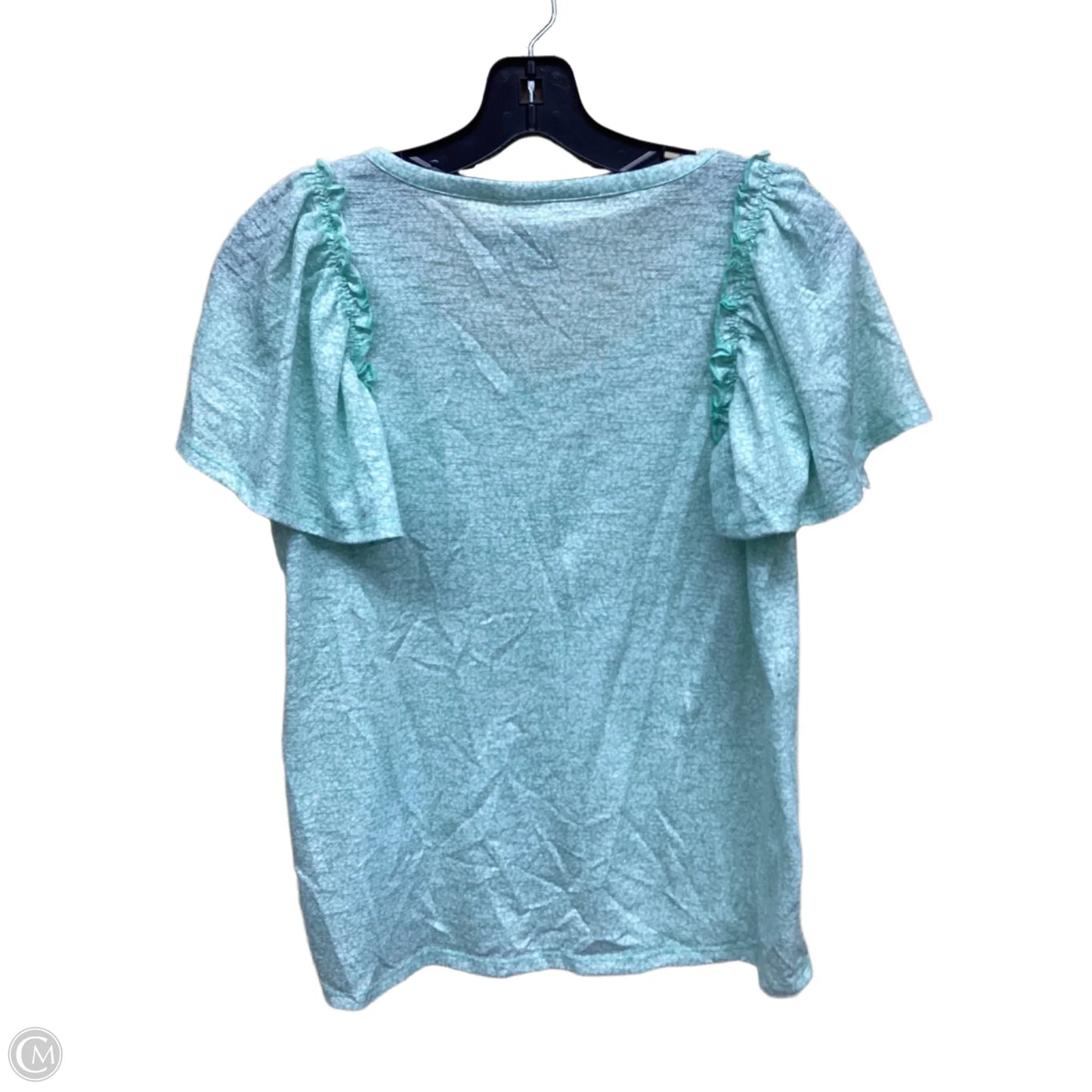 Top Short Sleeve By Lc Lauren Conrad In Green, Size: S