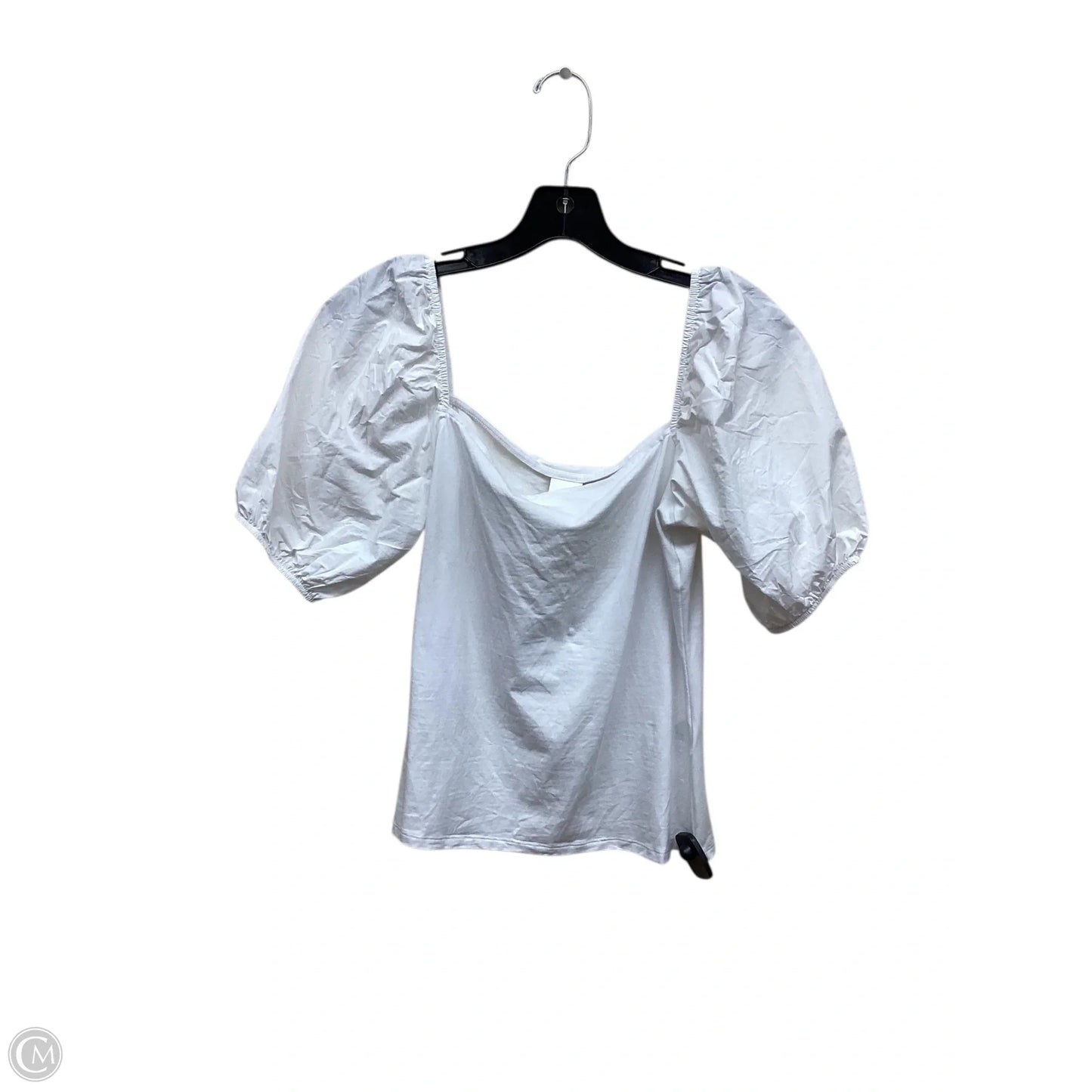 Top Short Sleeve By H&m In White, Size: S