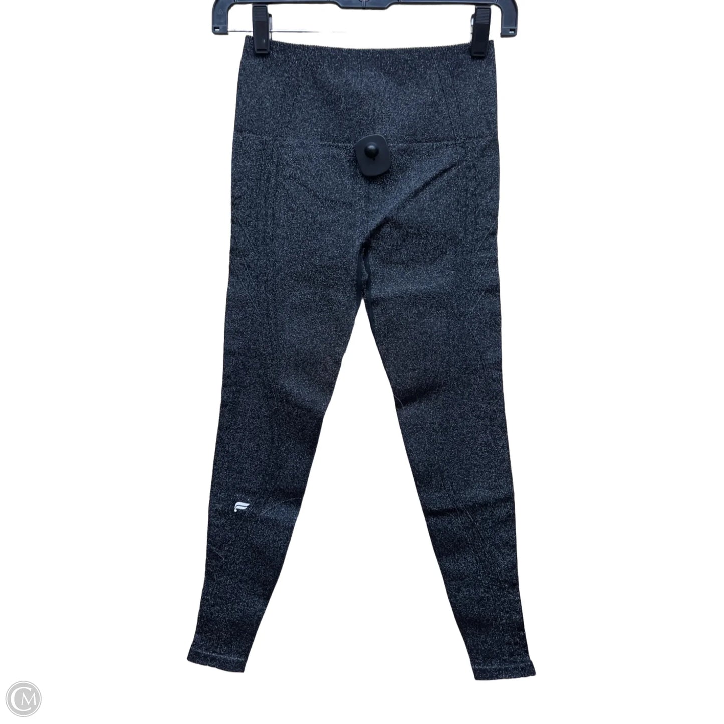 Athletic Leggings By Fabletics In Black & Silver, Size: S