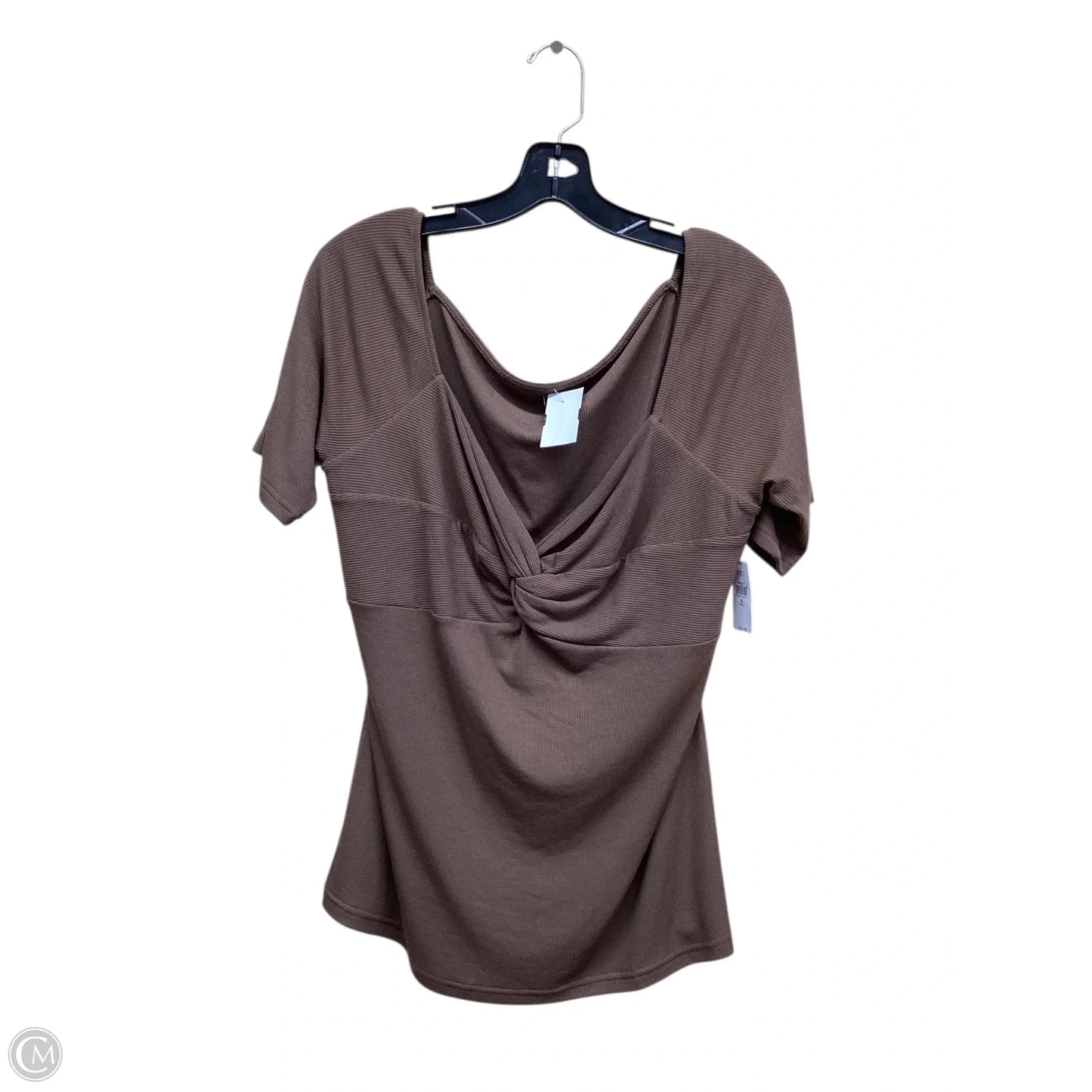 Top Short Sleeve By Gap In Brown, Size: Xl