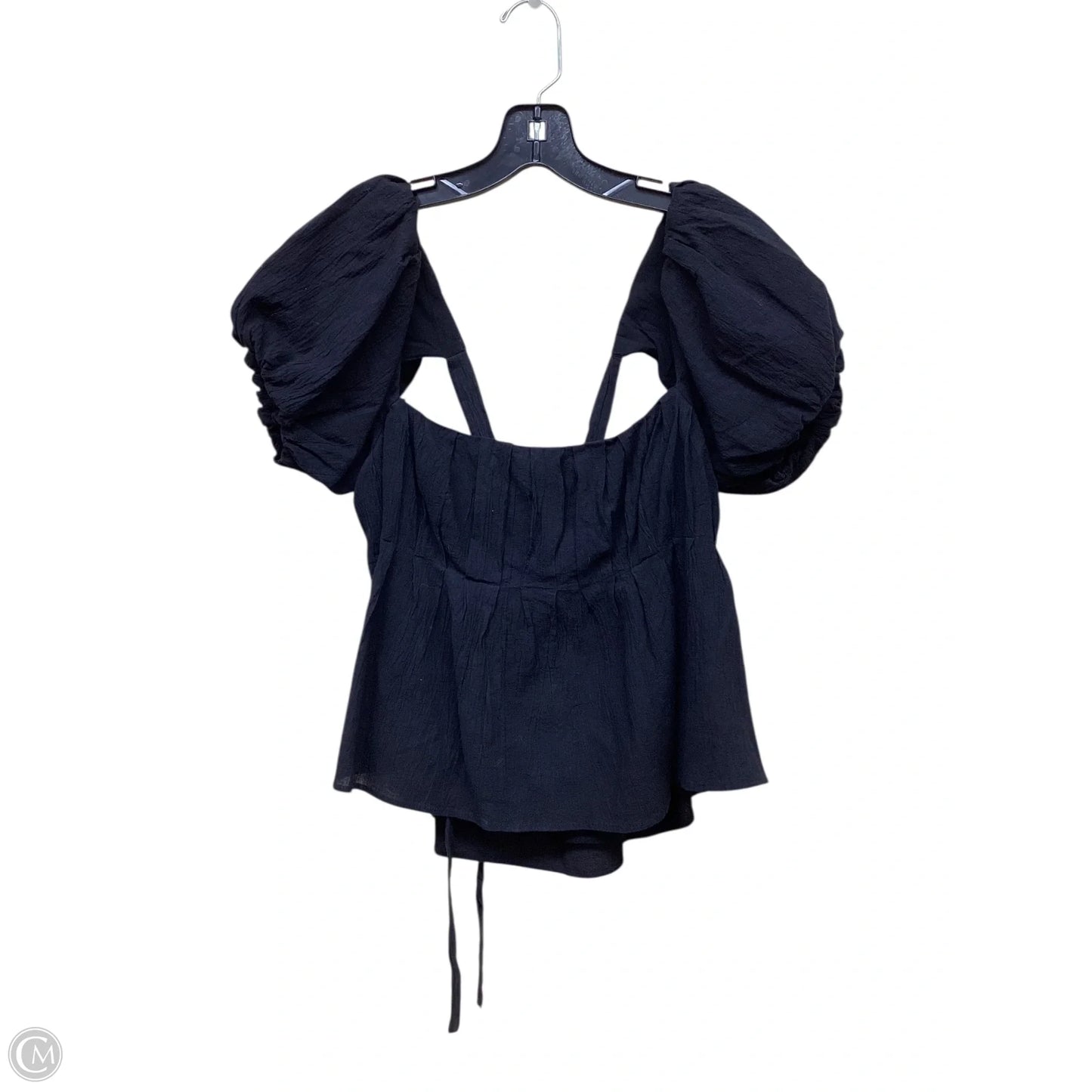 Top Short Sleeve By Astr In Black, Size: M