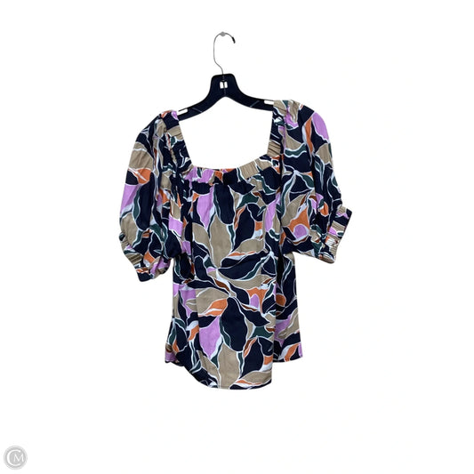 Top Short Sleeve By Evereve In Multi-colored, Size: S