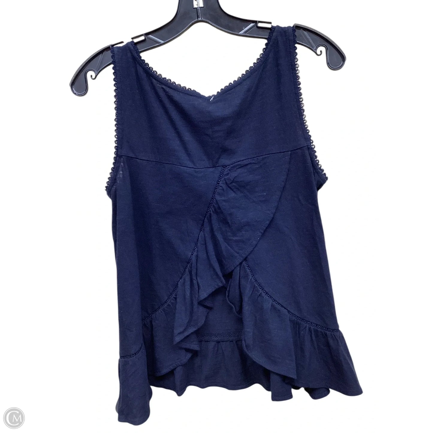 Top Sleeveless By Loft In Navy, Size: Xs