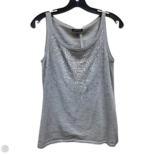 Top Sleeveless By Eileen Fisher In Grey, Size: Xs