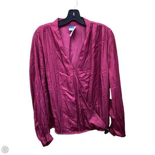 Top Long Sleeve By Old Navy In Purple, Size: Xl