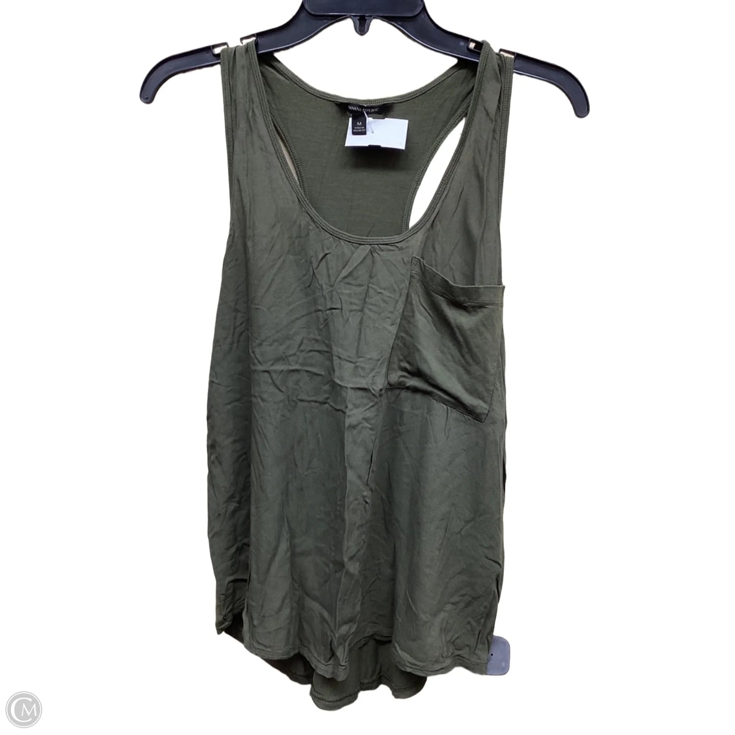 Top Sleeveless By Banana Republic In Green, Size: M