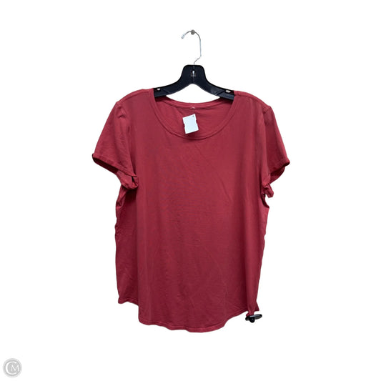 Athletic Top Short Sleeve By Lululemon In Red