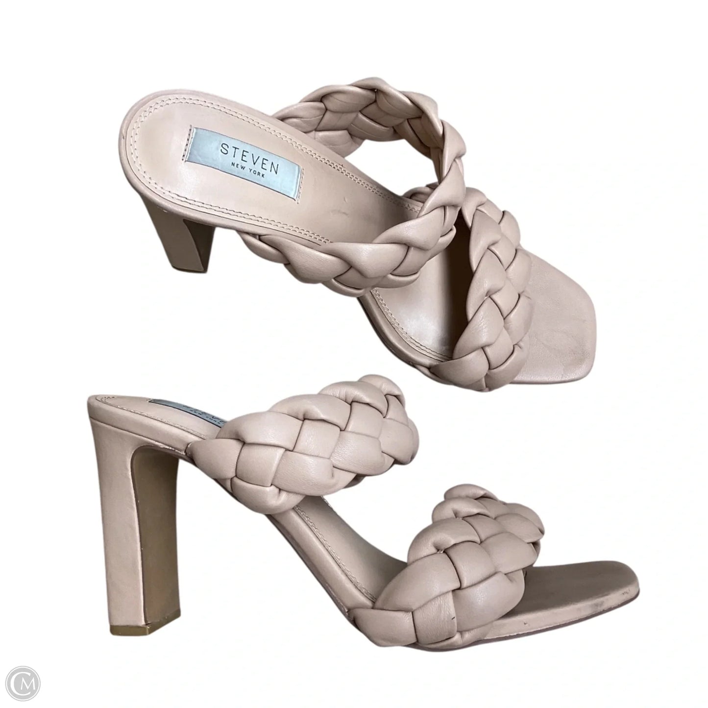 Sandals Heels Block By Clothes Mentor In Pink, Size: 9