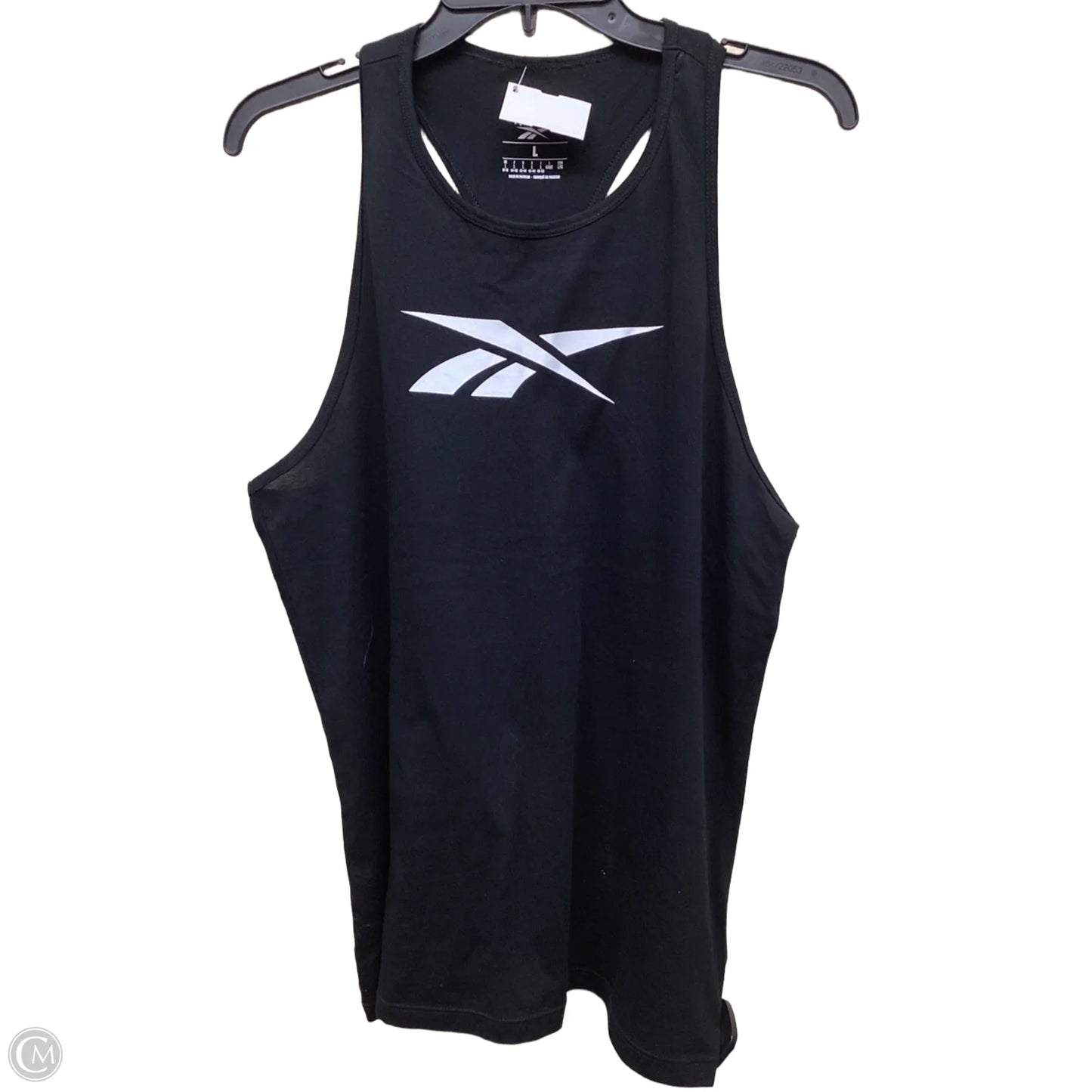 Athletic Tank Top By Reebok In Black, Size: L