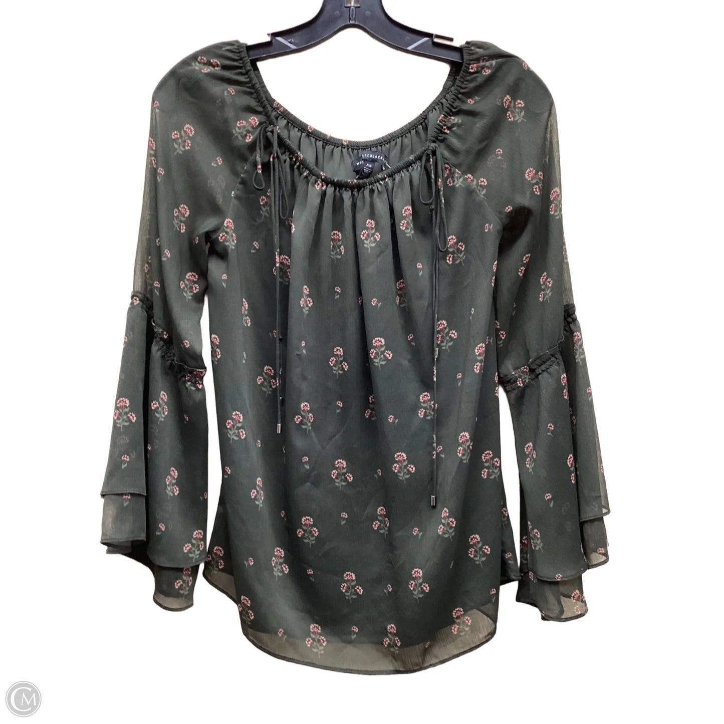 Top Long Sleeve By White House Black Market In Green, Size: Xs