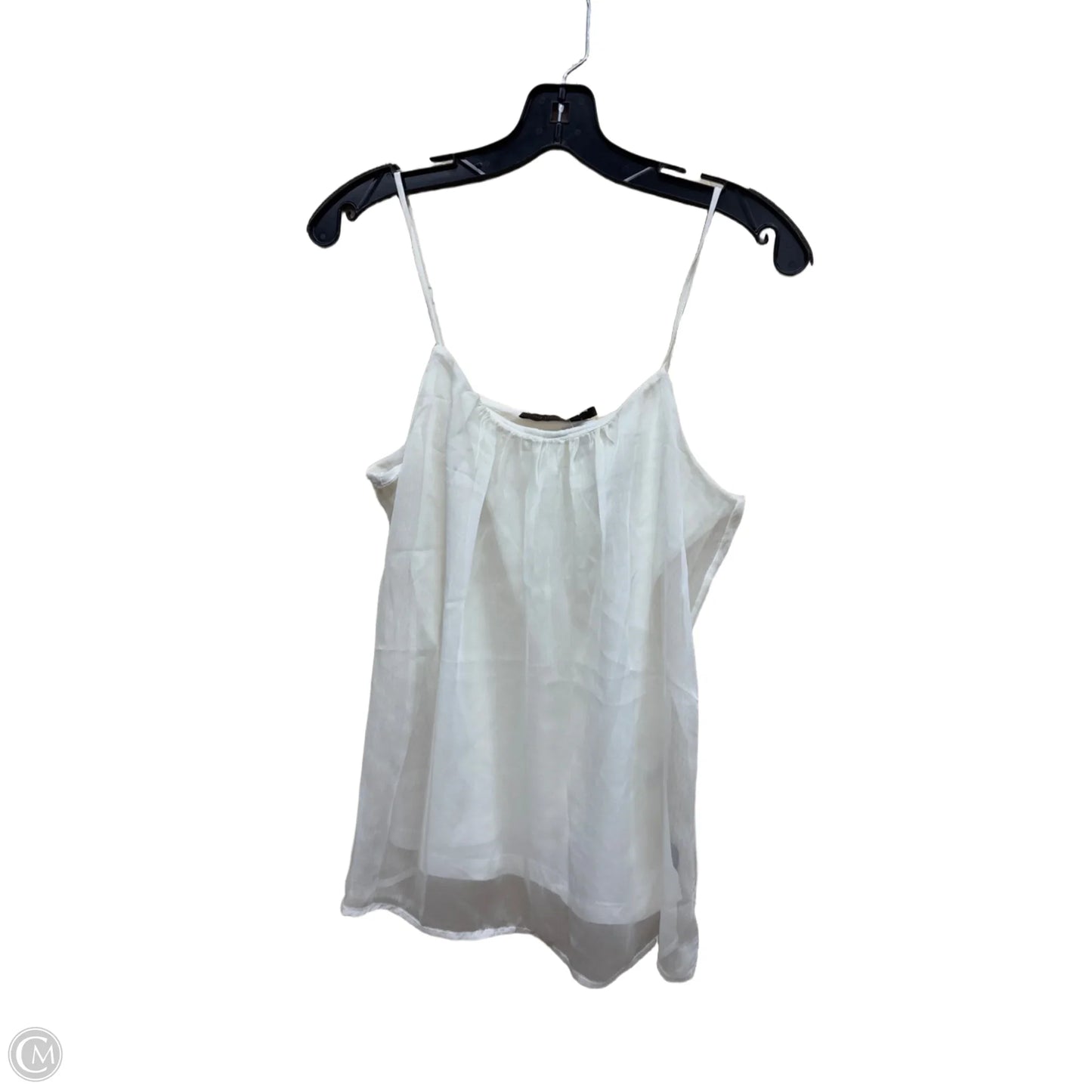 Top Sleeveless By Limited In White, Size: M