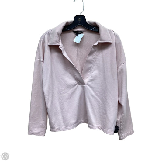 Top Long Sleeve By Banana Republic In Pink, Size: S