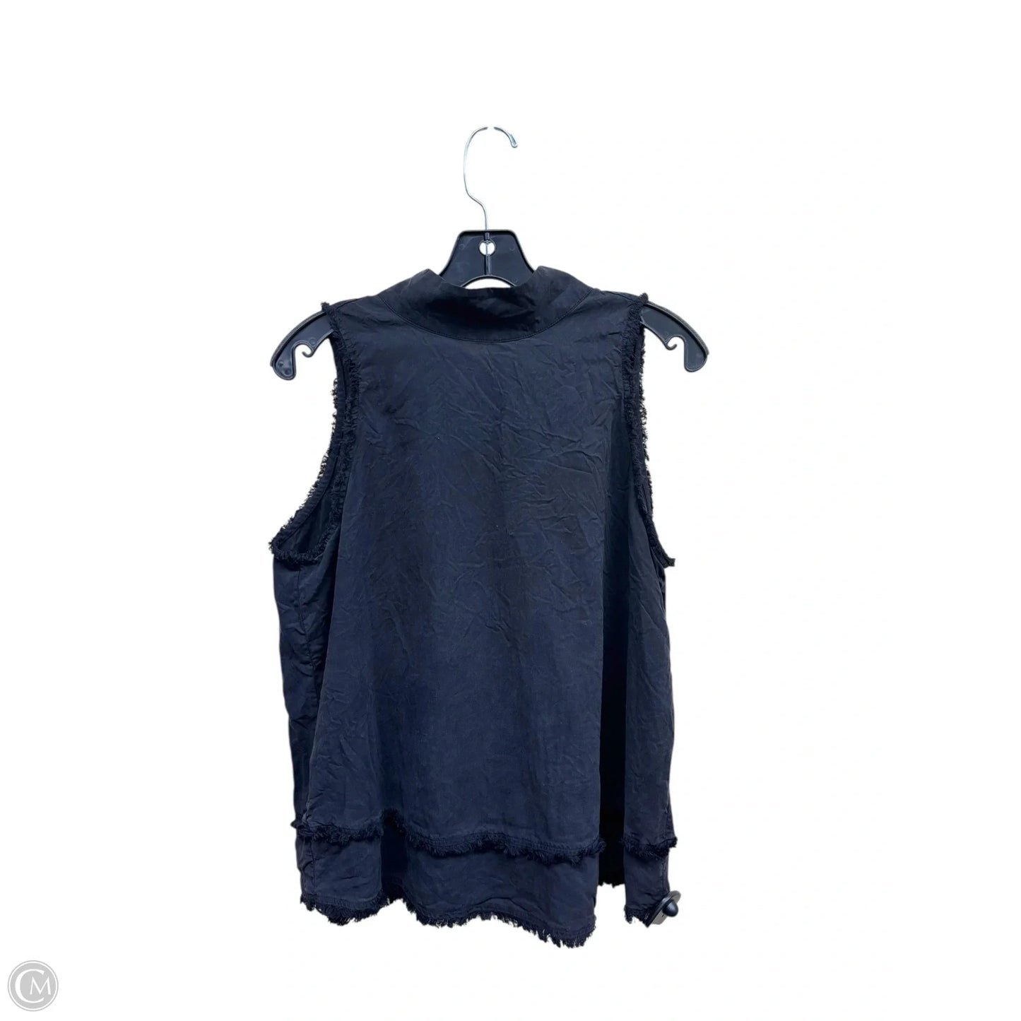 Top Sleeveless By Cloth & Stone In Black, Size: L