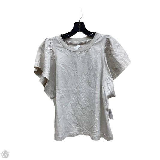 Top Short Sleeve By Old Navy In Beige, Size: M