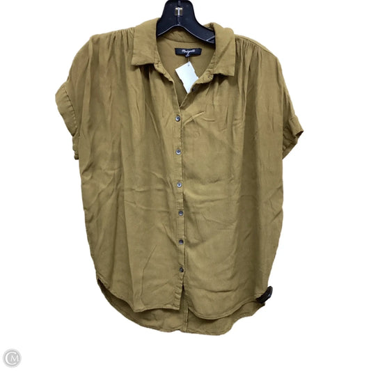 Top Short Sleeve By Madewell In Green, Size: Xs
