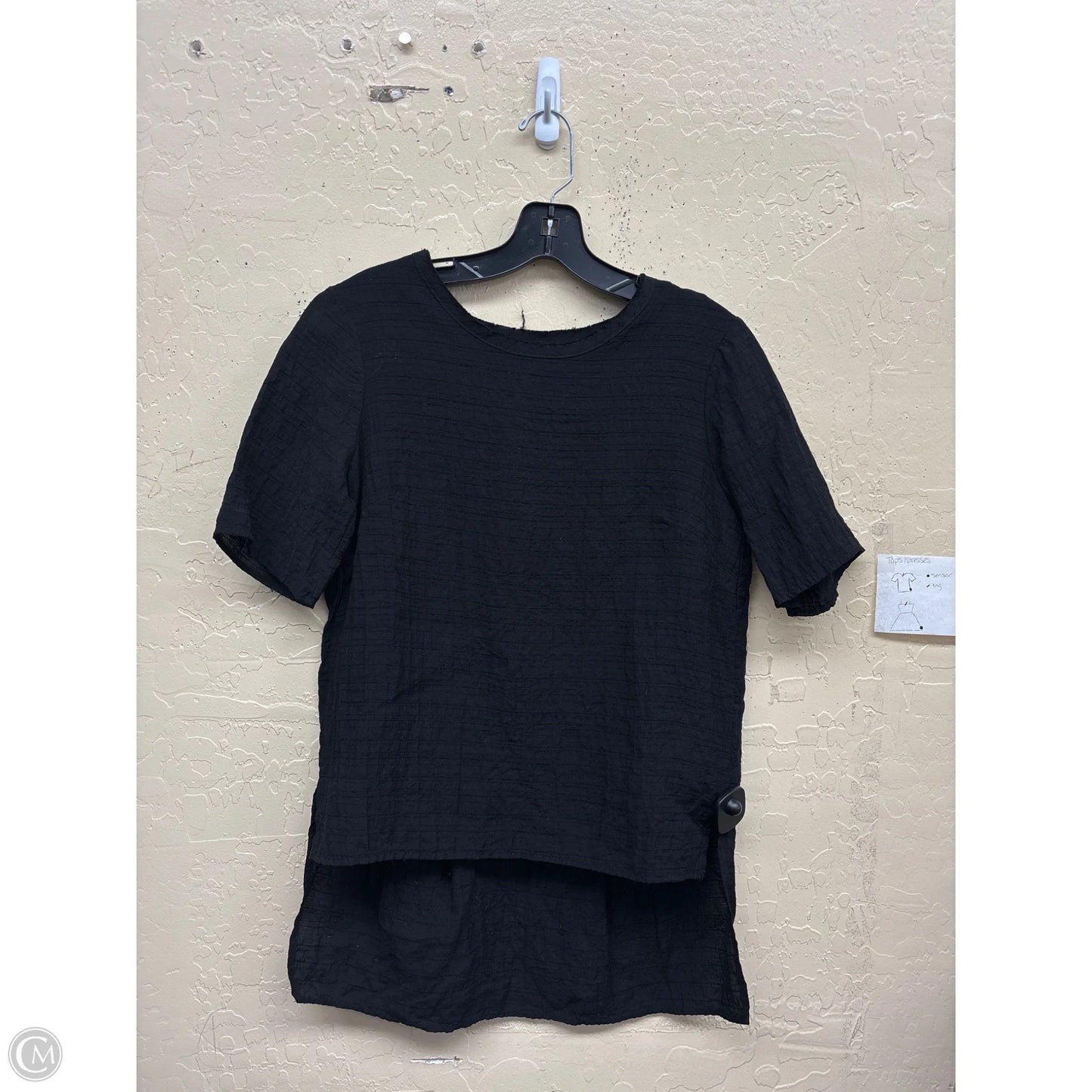 Top Short Sleeve By Ro & De In Black, Size: Xs