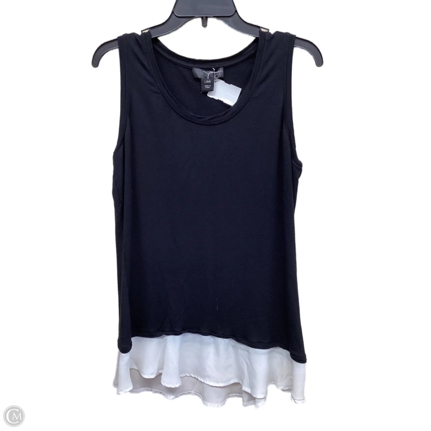 Top Sleeveless By Clothes Mentor In Black, Size: L