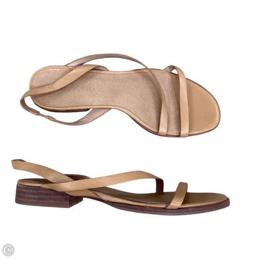 Sandals Flats By Madewell In Tan, Size: 7