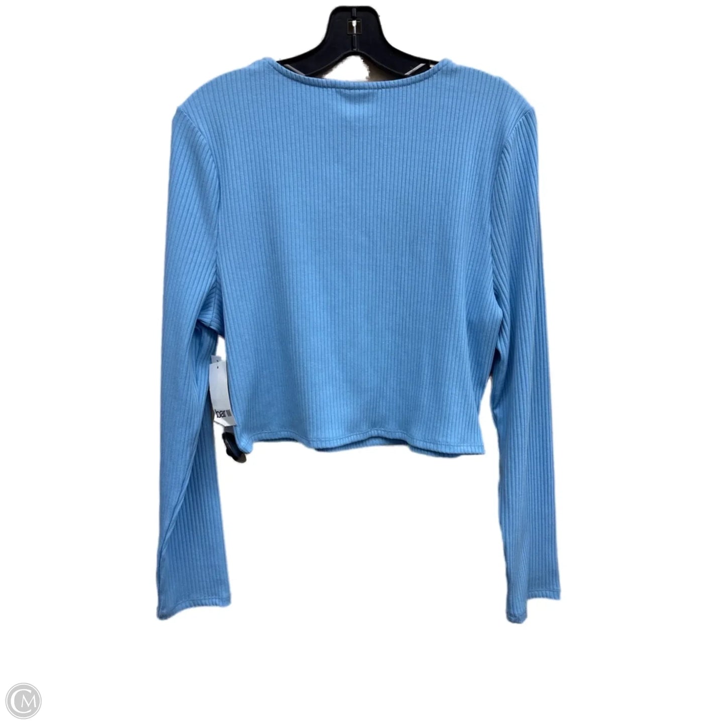 Top Long Sleeve By Bar Iii In Blue, Size: 2x