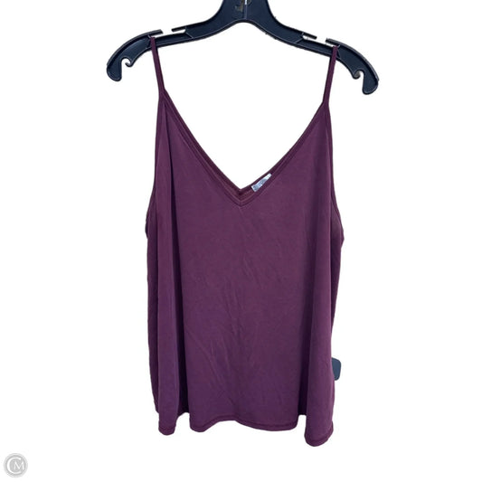 Top Sleeveless By Bp In Maroon, Size: Xl