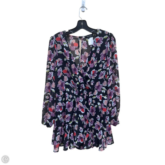 Romper By Francesca’s In Floral Print, Size: L