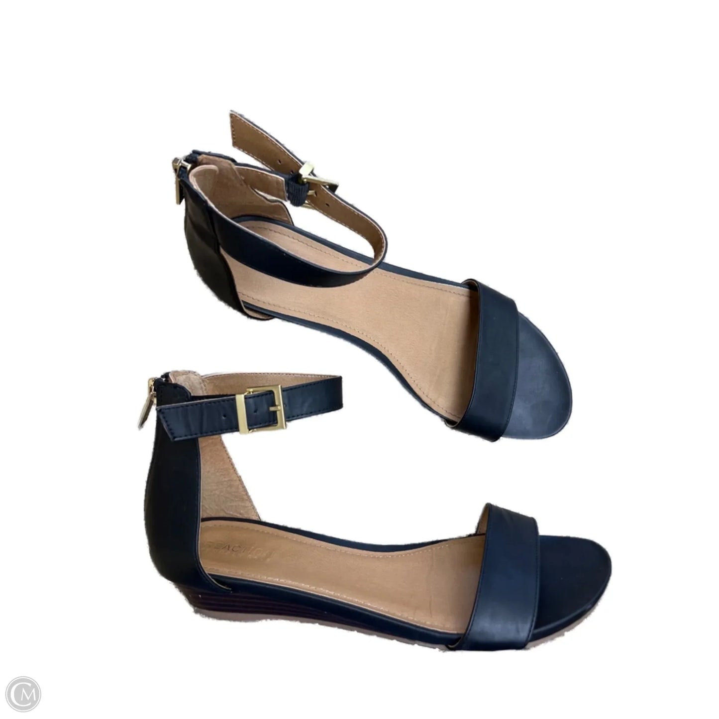 Sandals Flats By Kenneth Cole Reaction In Black, Size: 8.5