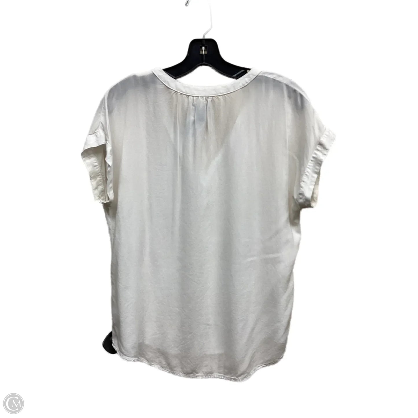 Top Short Sleeve By Gap In White, Size: S