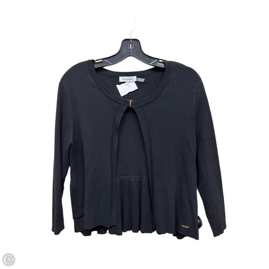 Cardigan By Calvin Klein In Black, Size: M