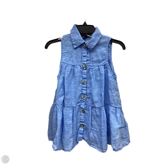 Top Sleeveless By Zara In Blue, Size: Xs