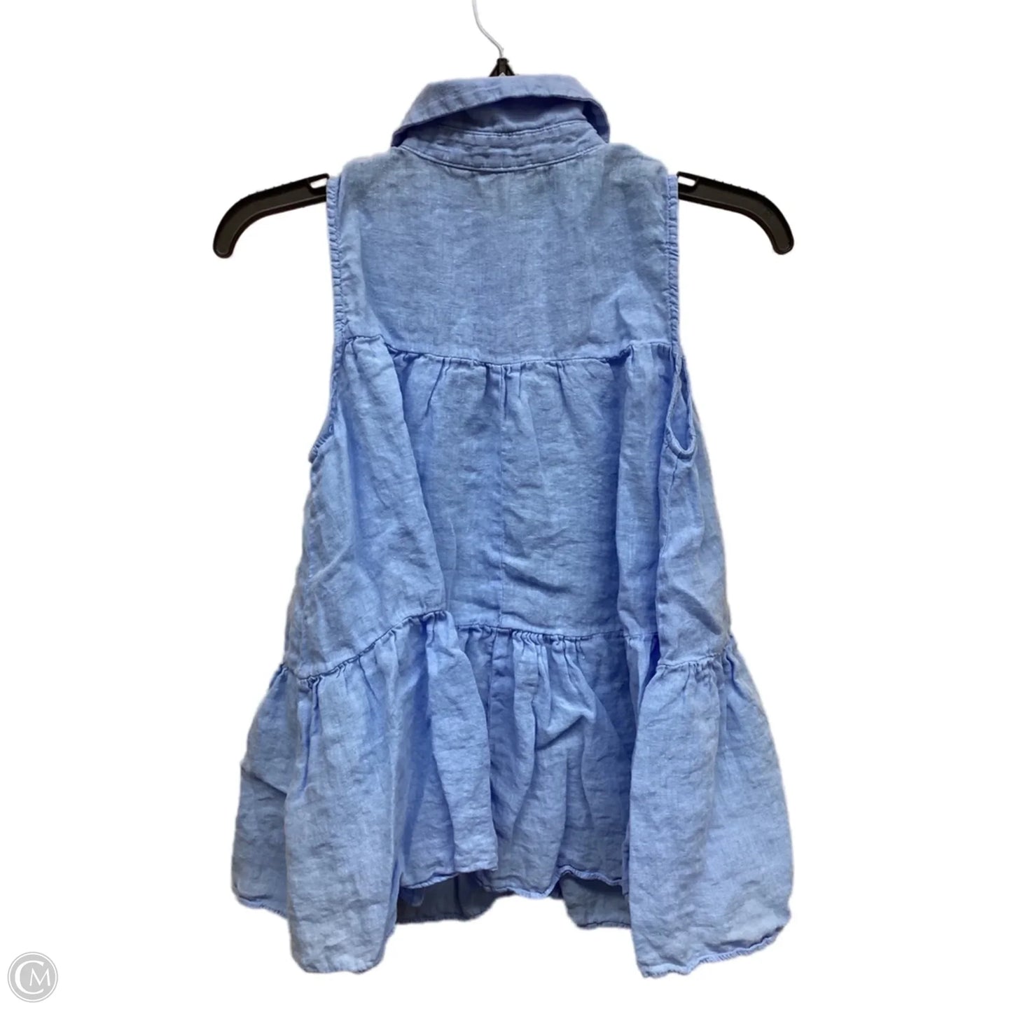 Top Sleeveless By Zara In Blue, Size: Xs