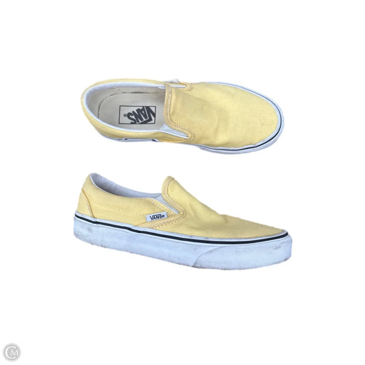 Shoes Sneakers By Vans In Yellow, Size: 6.5