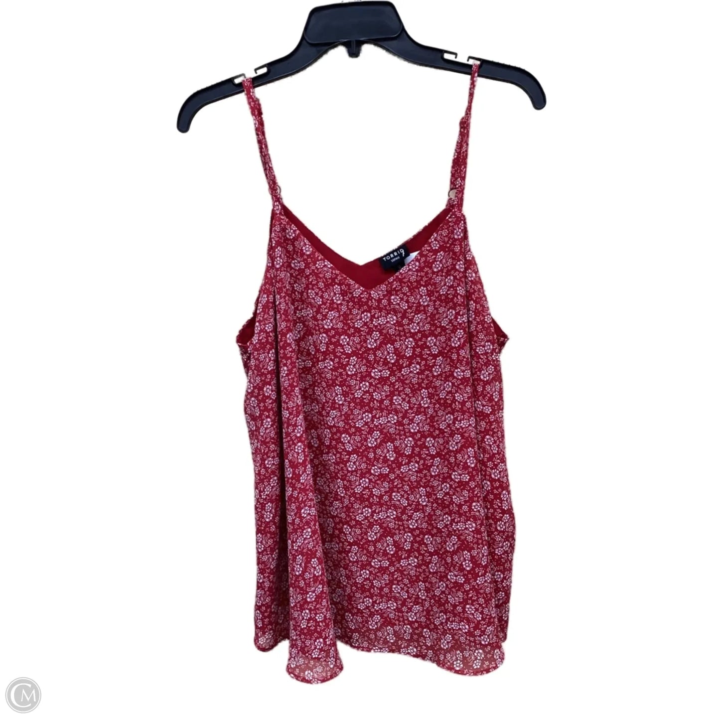 Top Sleeveless By Torrid In Floral Print, Size: L