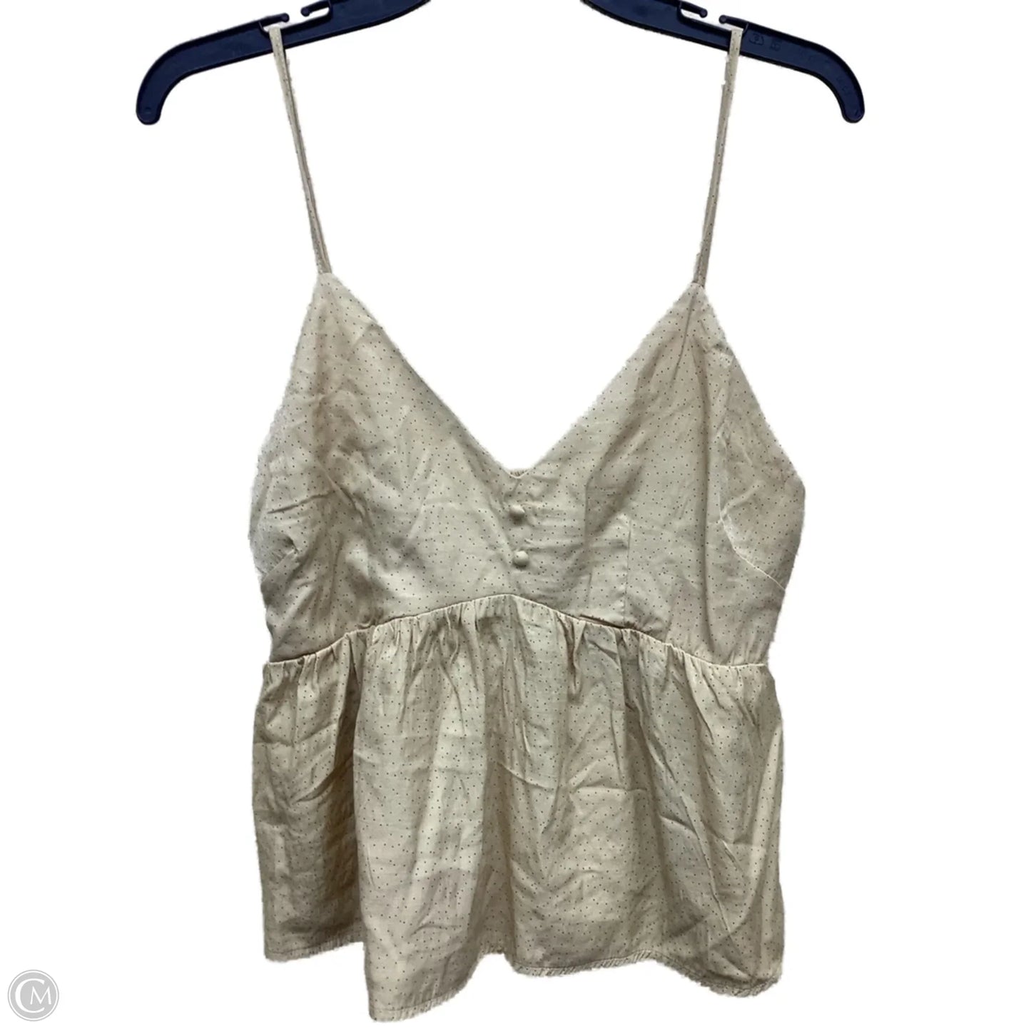 Top Sleeveless By Clothes Mentor In Polkadot Pattern, Size: L